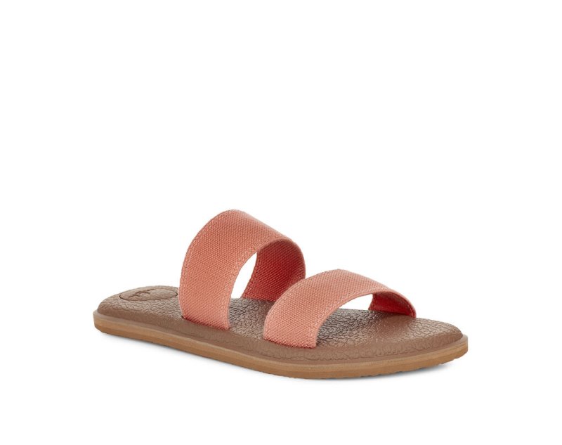 Sanuk Yoga Gora - Sanuk Sandals Womens Coral - Philippines EKMUYA594